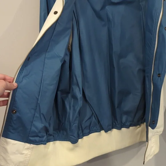 Vintage Members Only Jacket‎ size 46 White Blue 3 in 1 Convertible Vest - Picture 8 of 16